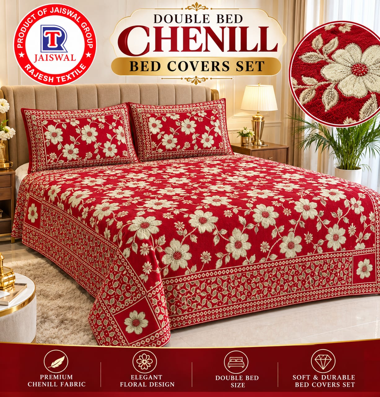 CHENILLE BED COVER